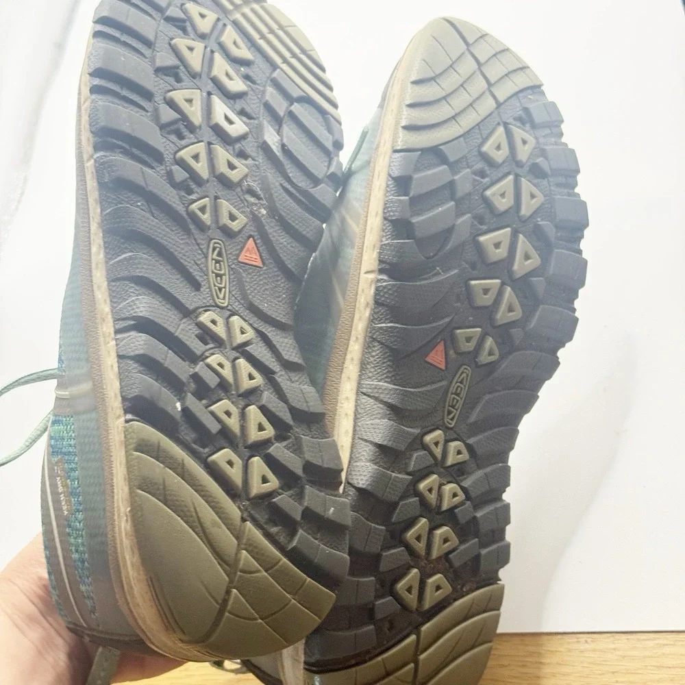 KEEN Hiking Shoes Women's 8.5 Blue Green Terradora Waterproof Trail Walking